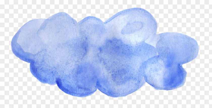 Watercolor Cloud Painting PNG