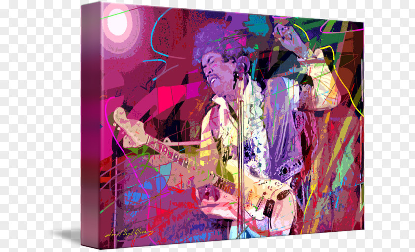 Jimmy Hendrix Monterey Pop Festival Modern Art Painting Imagekind PNG