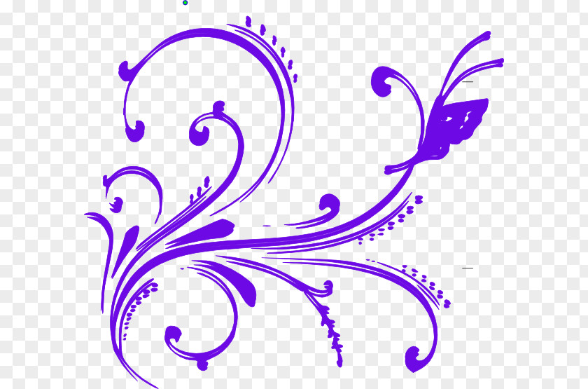 Purple Flourish Cliparts Clip Art PNG