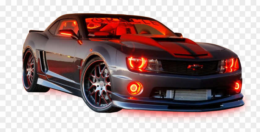 Sports Car Chevrolet Camaro Automotive Lighting PNG