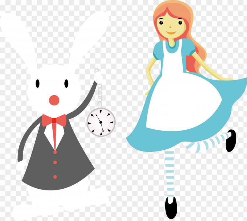 Vector Alice In Wonderland Alices Adventures White Rabbit The Mad Hatter King Of Hearts PNG