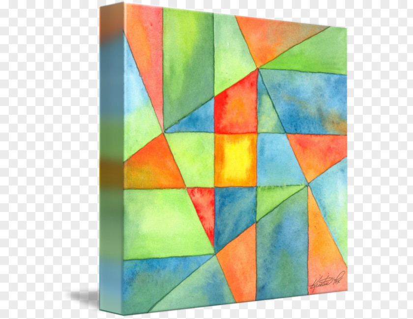 Abstract Square Art Acrylic Paint Modern Painting PNG