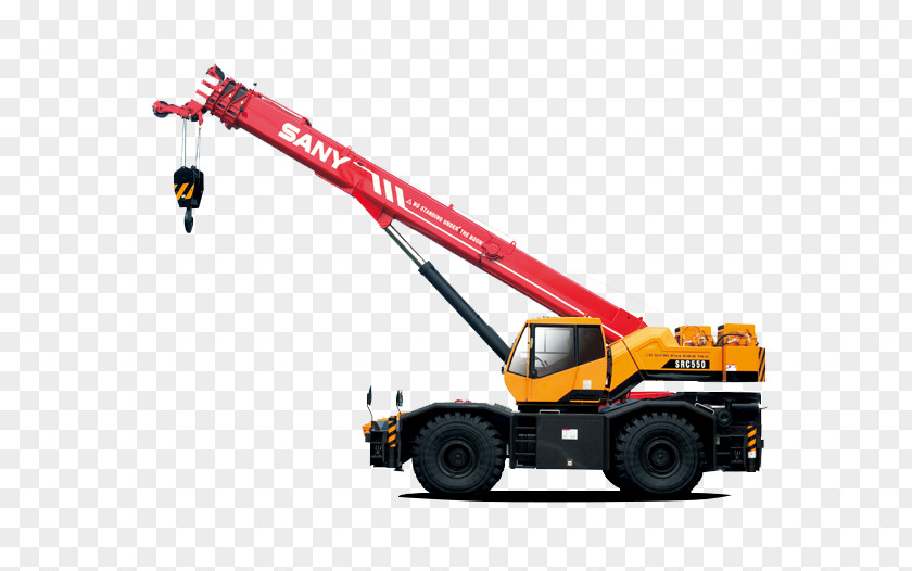 Chinese Crane Mobile Sany Architectural Engineering クローラークレーン PNG