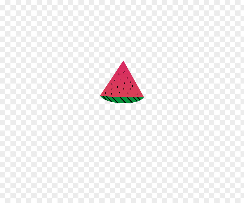 Creative Cartoon Watermelon Red Triangle Pattern PNG
