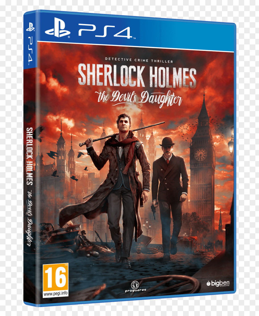 Sherlock Holmes The Devil's Daughter Holmes: Crimes & Punishments PlayStation 4 Video Game PNG