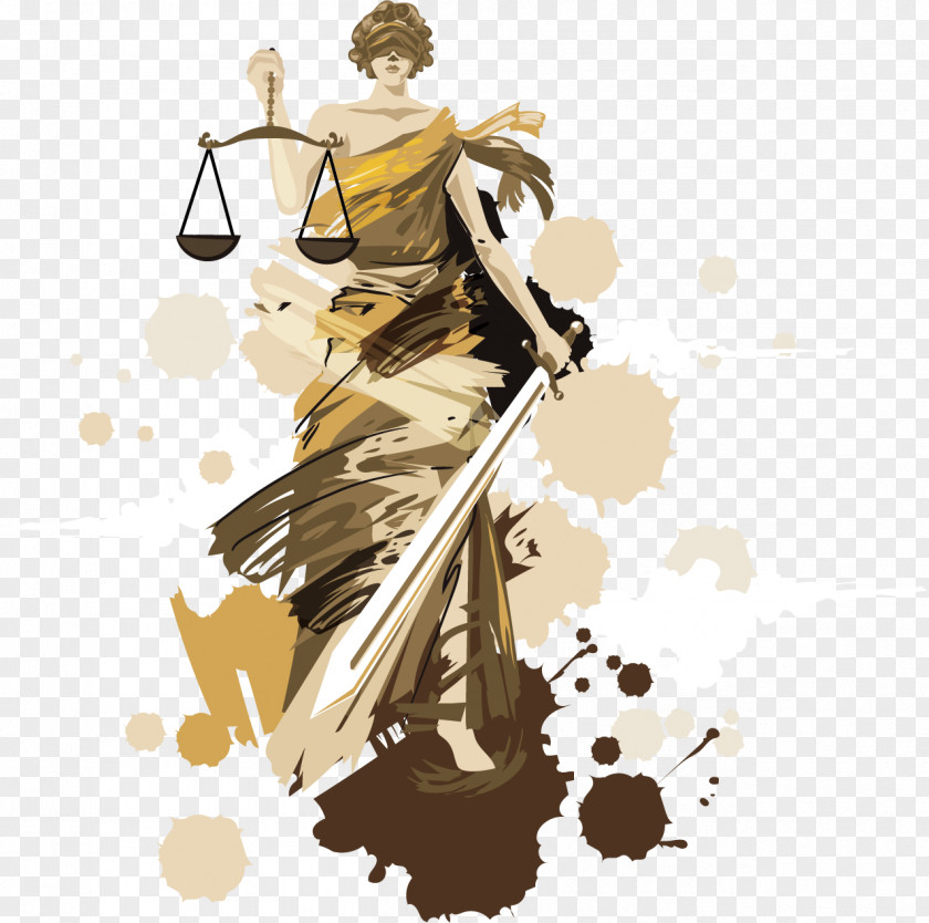 Goddess Lady Justice PNG