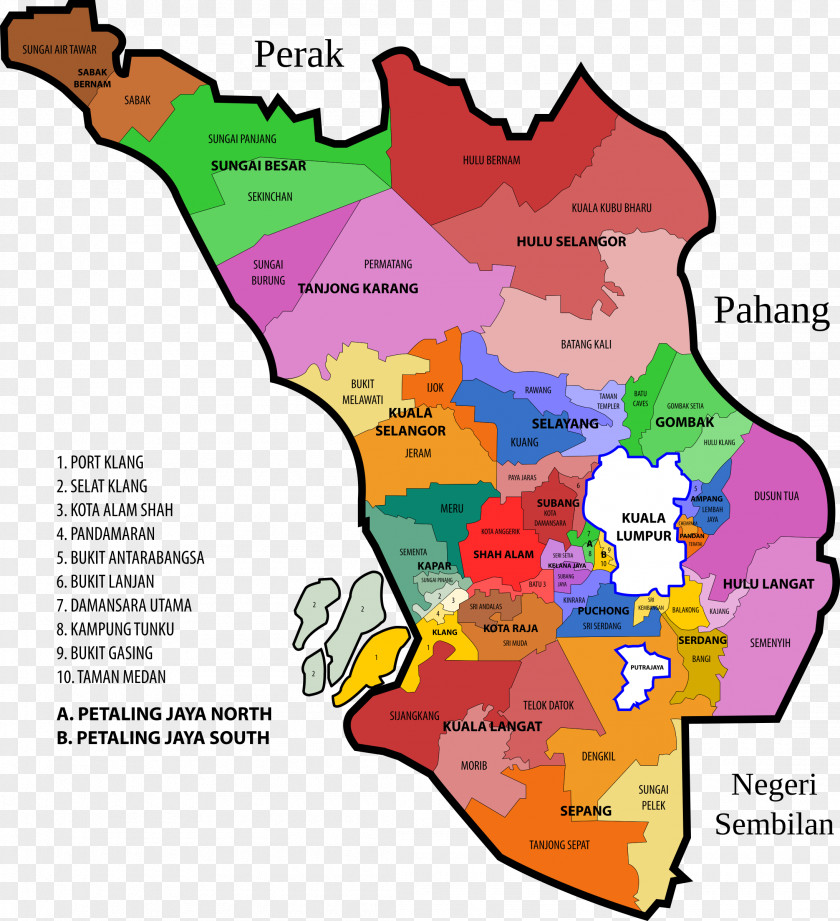 Map Selangor State Election, 2018 Electoral District Clip Art PNG