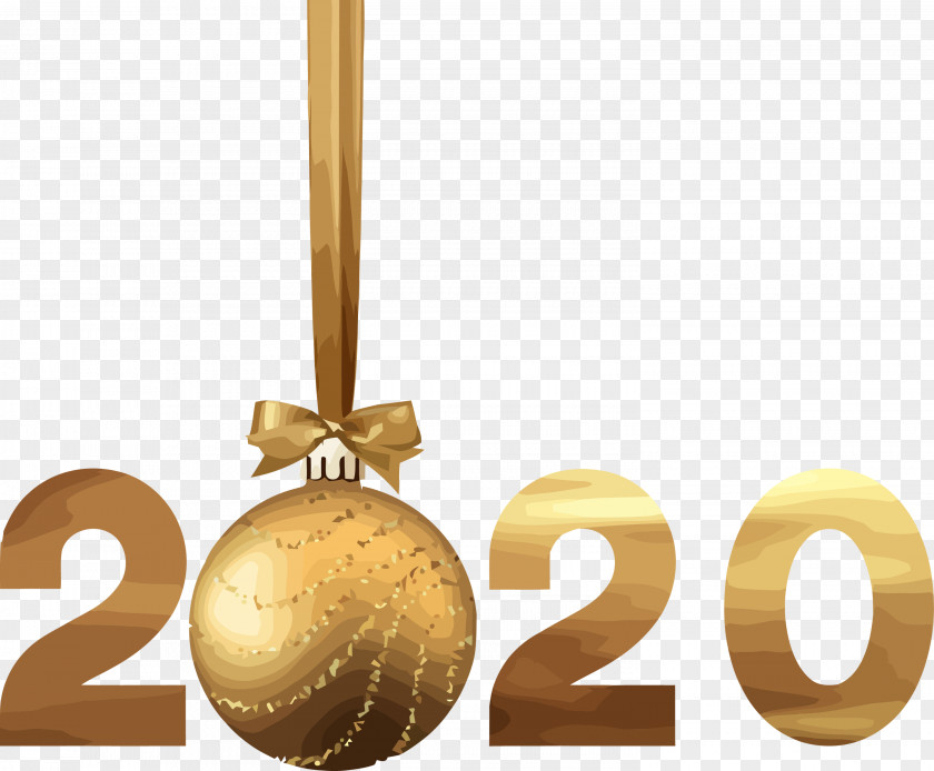 Metal Interior Design Happy New Year 2020 PNG
