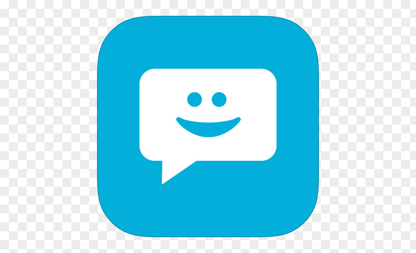 MetroUI Apps Messaging Blue Emoticon Area Text PNG