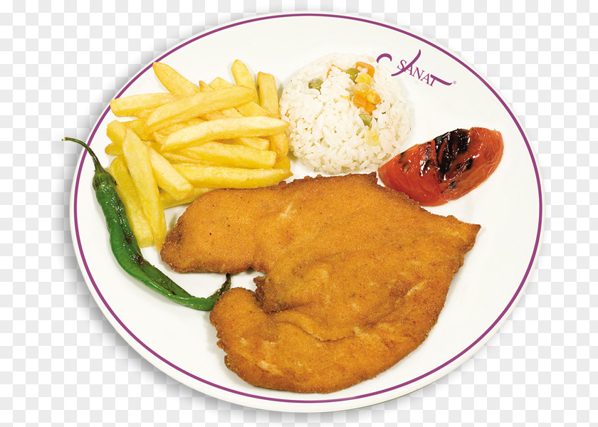 Pepper Steak French Fries Schnitzel Fried Chicken And Chips PNG
