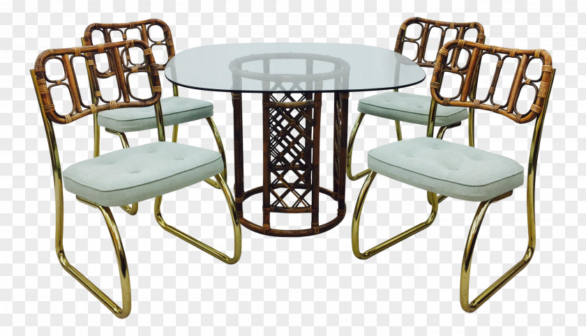 Rattan Furniture Table Chair Matbord Kitchen PNG