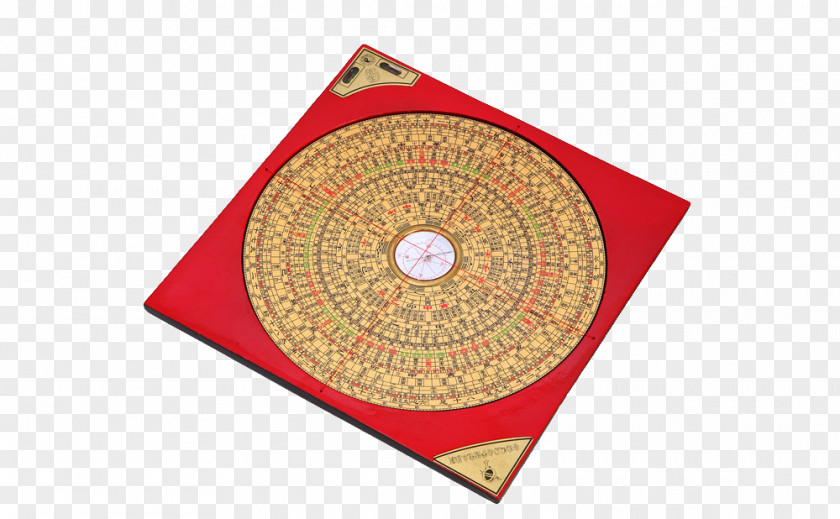 Red Feng Shui Compass I Ching Luopan PNG