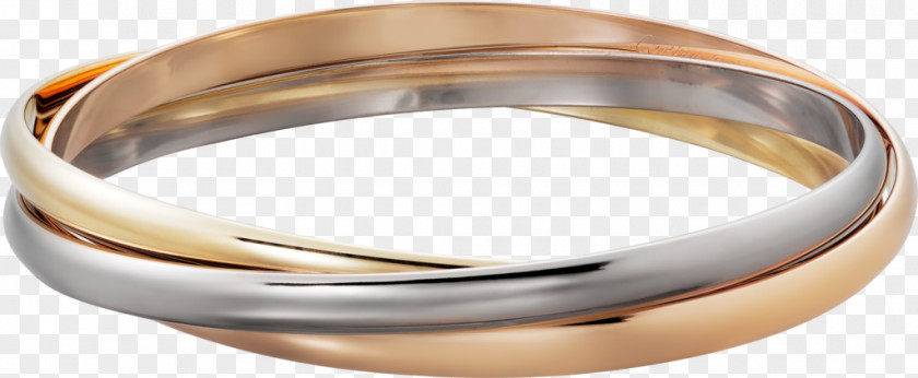 Ring Cartier Trinity Bracelet Colored Gold PNG