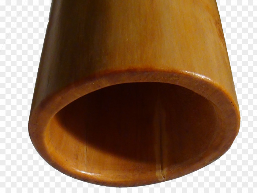Didgeridoo Copper Caramel Color Brown Varnish PNG
