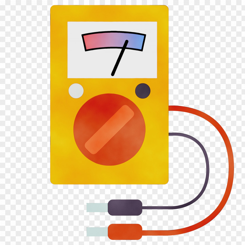 Electrical Supply Yellow Watercolor Cartoon PNG