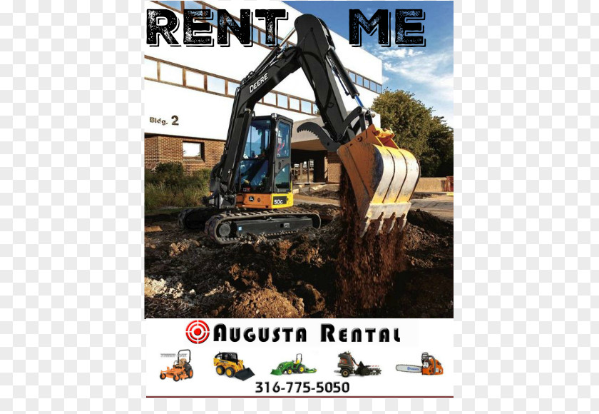 Floors Streets And Pavement Heavy Machinery Augusta Rental Inc Excavator Motor Vehicle Tractor PNG