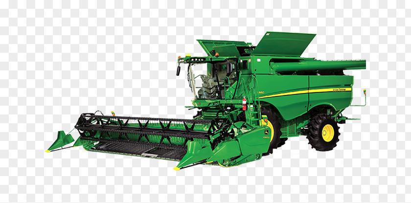 Tractor John Deere Combine Harvester Agriculture Forage PNG