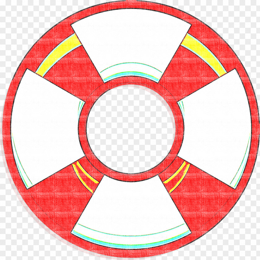 Wheel Symbol Red Circle PNG