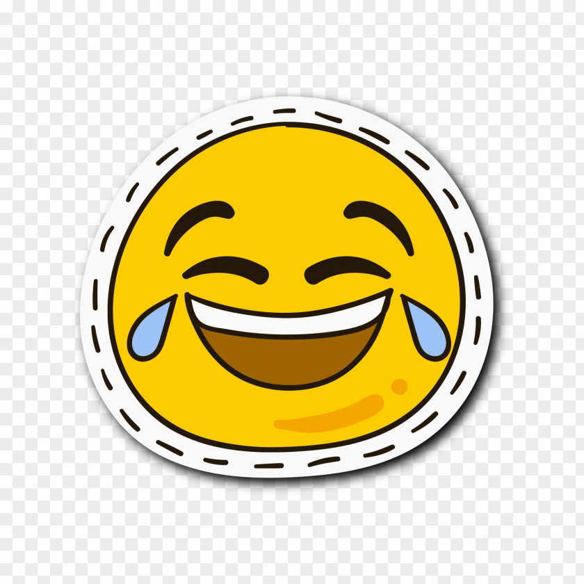 Yellow Round Smile Cry Expression Android Application Package PNG