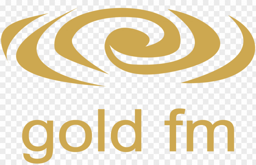 Gold Logo FM Broadcasting 104.3 PNG