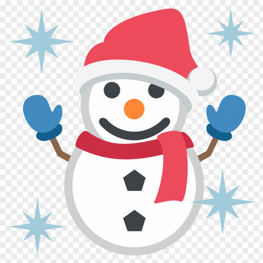 Snowman Emoji Winter Email SMS Calendar PNG