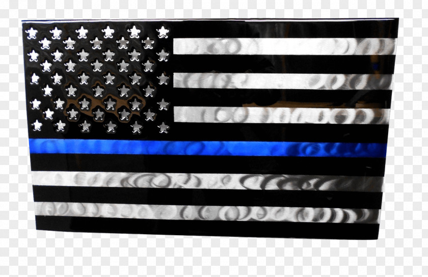 United States Flag Of The Thin Blue Line Decal PNG