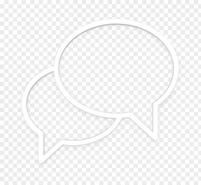 White Chat Icon Communication PNG