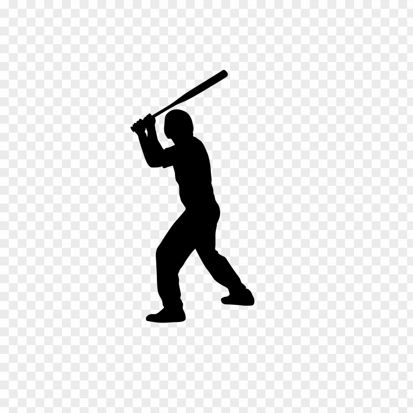 Baseball Silhouette Figures,Vector PNG