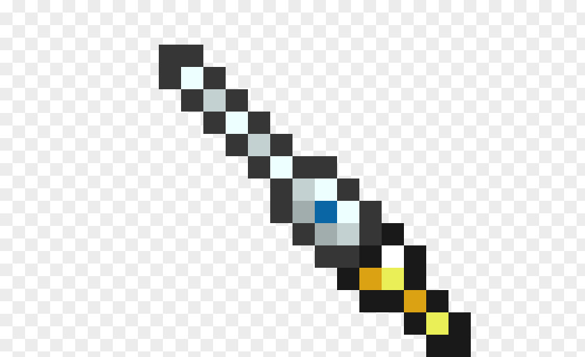 Minecraft Weapon Mod Pixel Art PNG
