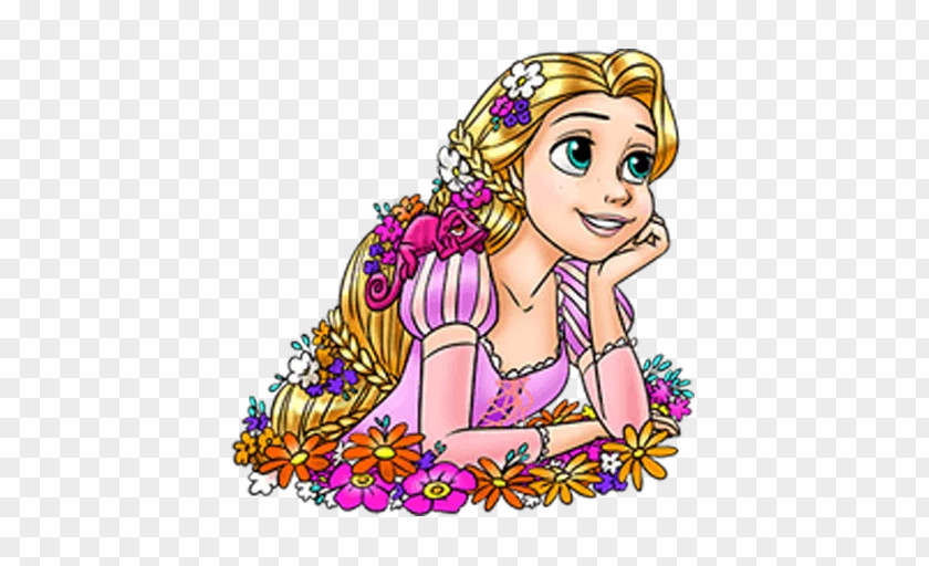 Tangled Rapunzel A.B.C-Z Film Disney Classic Flat Stickers PNG