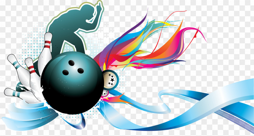 Vector Bowling Ten-pin PNG