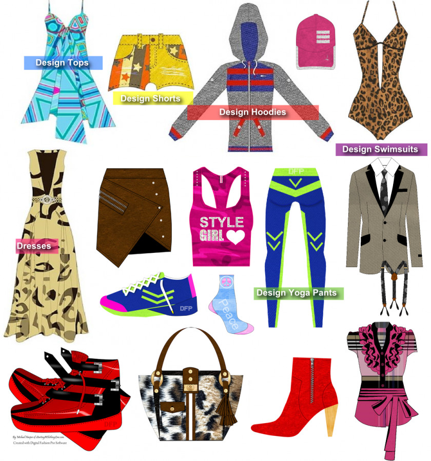 Apparel Designer Cliparts Fashion Design Software Digital PNG
