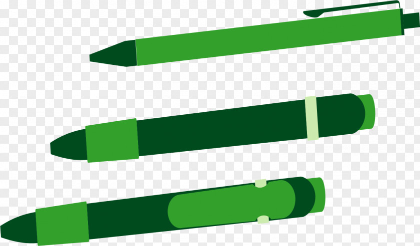 Cartoon Green Pen PNG
