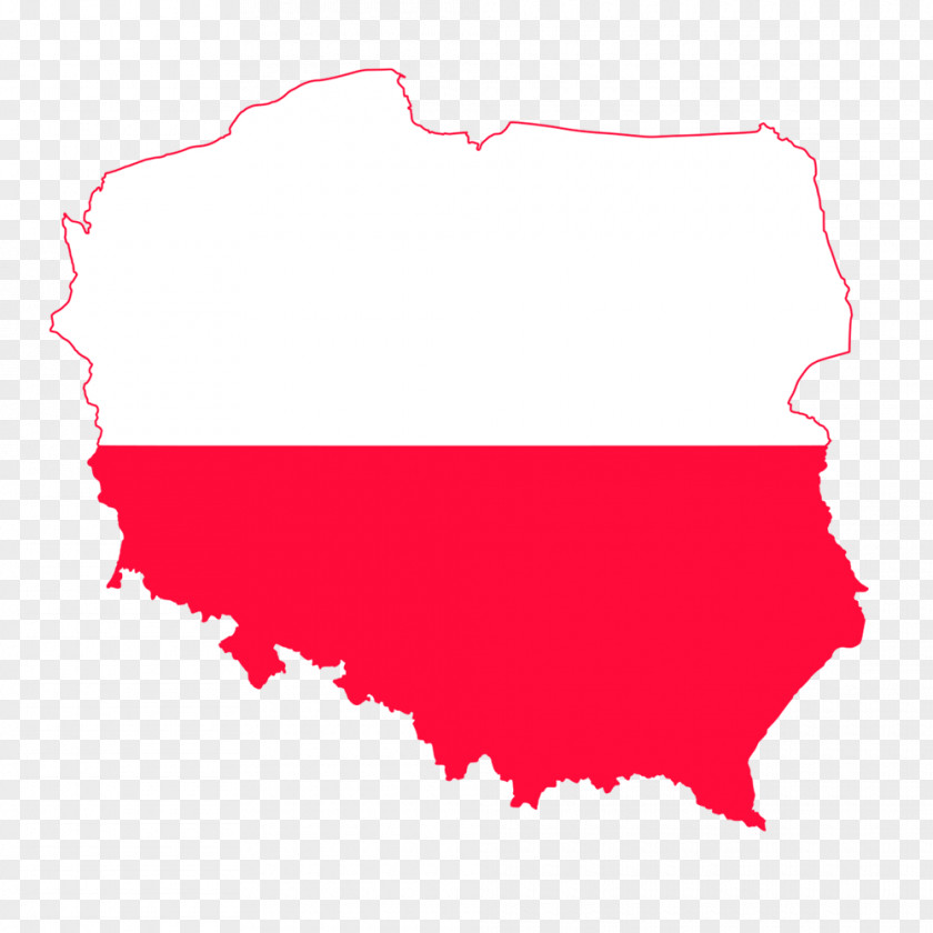 Poland Flag Of Map Stock Photography PNG