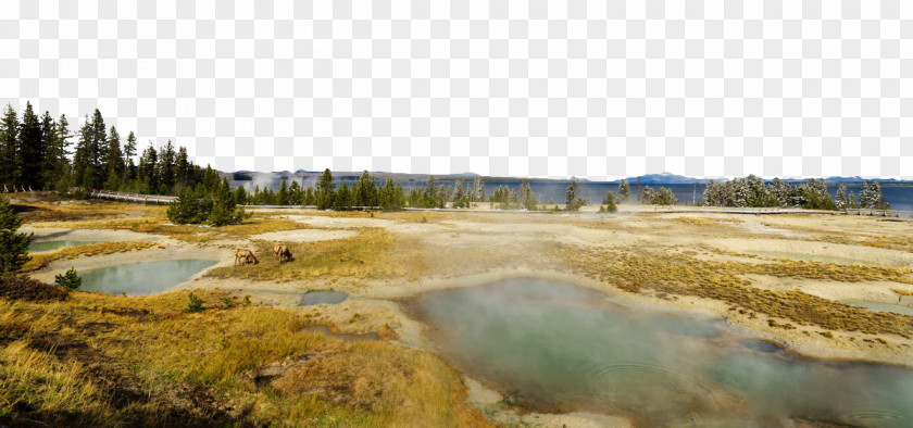 Yellowstone National Park Scenic Image Caldera Shikotsu-Tu014dya PNG