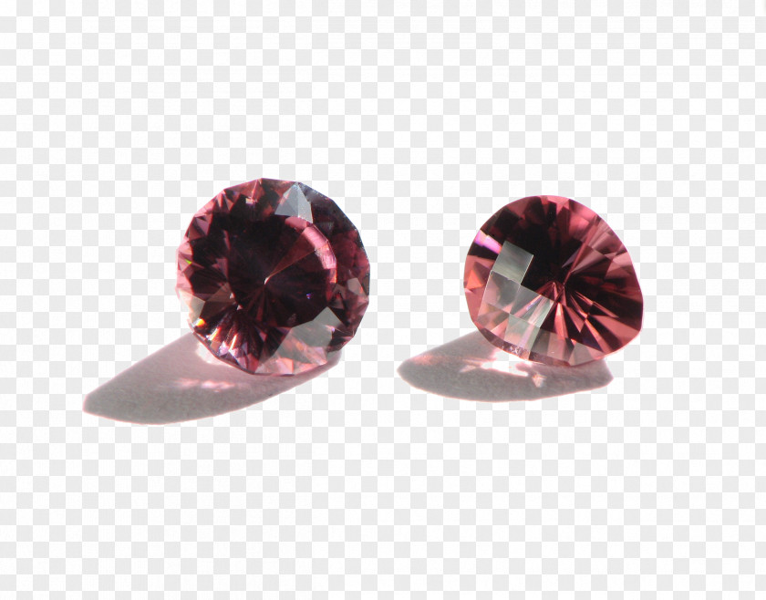 American Gem Society Earring Maroon PNG