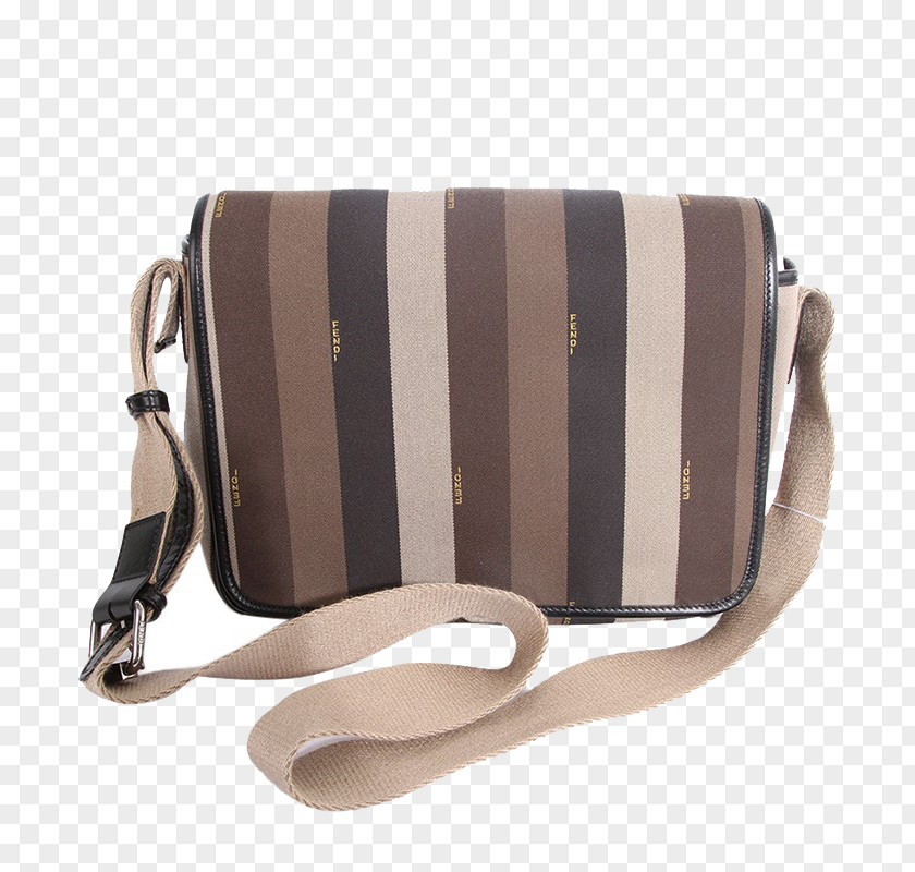 FENDI Fendi Men's Canvas Messenger Bag Handbag Watch PNG