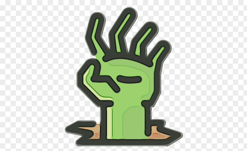 Logo Animation Green Finger Cartoon Hand Gesture PNG