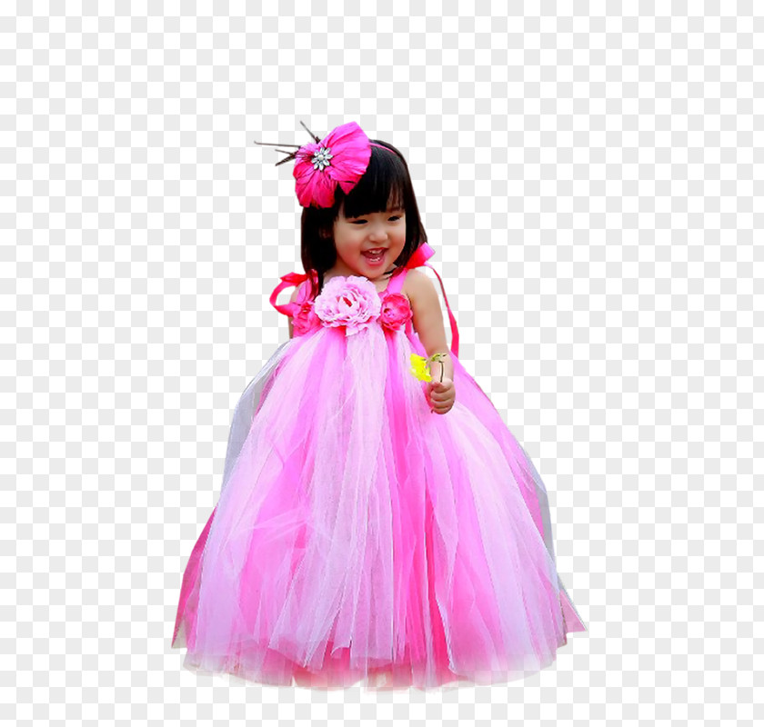 Child Gown Pink M Skirt Dance PNG
