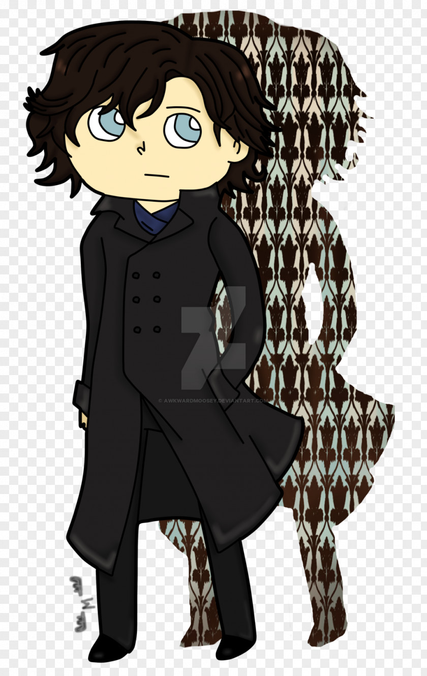 Sherlock Holmes Cartoon Black Hair Homo Sapiens Brown PNG