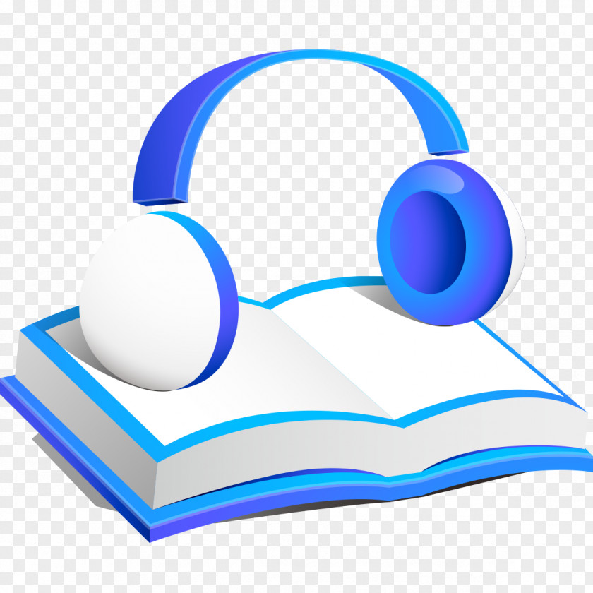 Creative Headphones And Books Book Clip Art PNG