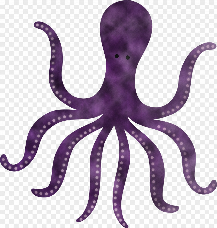Octopus Giant Pacific Purple Violet PNG