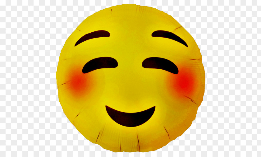 Blushing Emoji Face With Tears Of Joy Balloon Smile Emoticon PNG