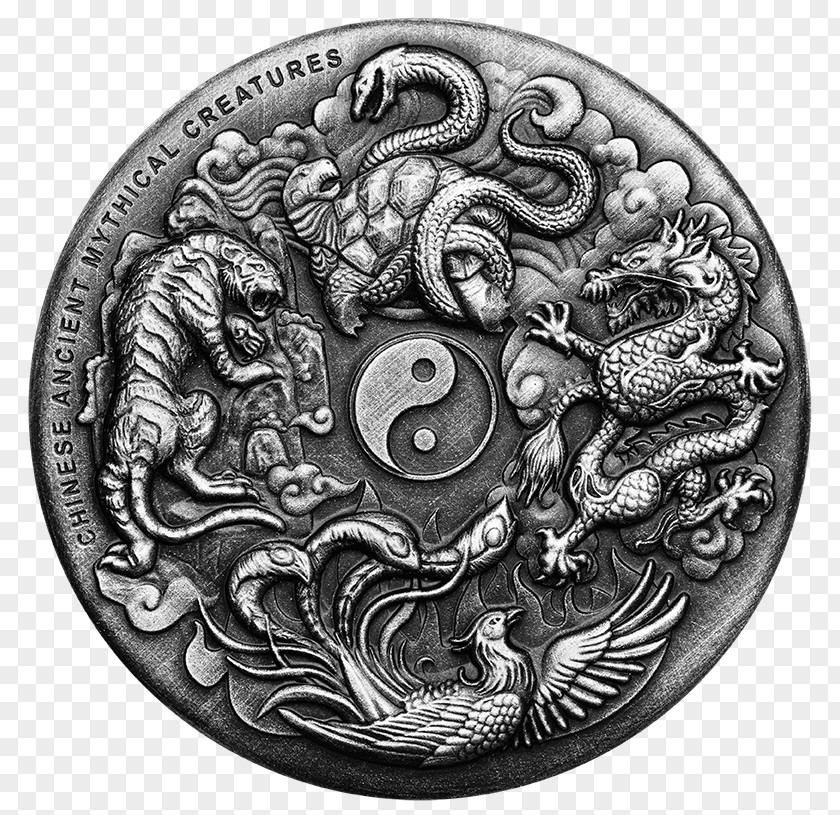 China Perth Mint Legendary Creature Chinese Mythology Four Symbols PNG