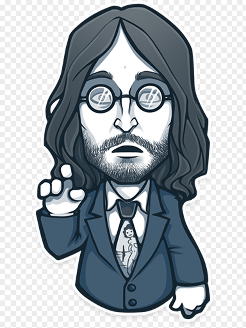 John Lennon Telegram Sticker Great Minds See Yourself As God Sees You Advertising PNG