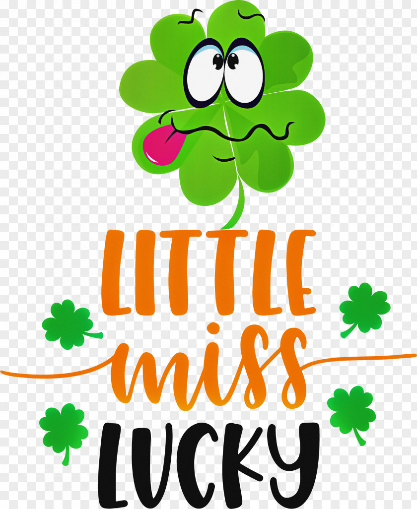 Little Miss Lucky Patricks Day PNG