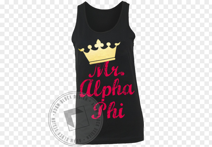 Alpha Phi T-shirt Sleeveless Shirt Clothing PNG