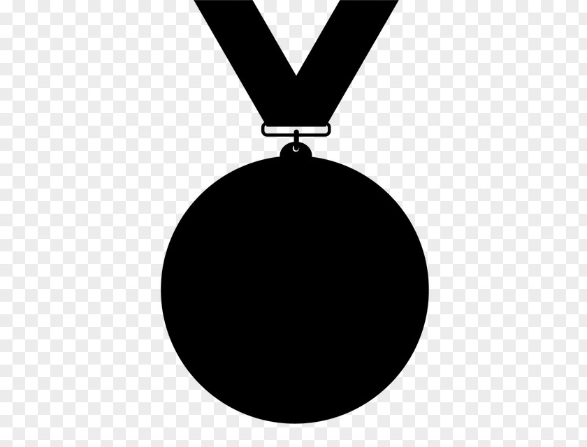 Medal Olympic Silhouette Award Black PNG