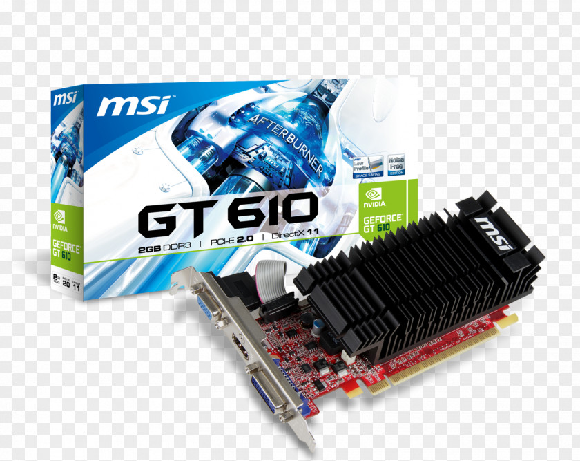 Nvidia Graphics Cards & Video Adapters NVIDIA GeForce GT 610 Digital Visual Interface PCI Express PNG