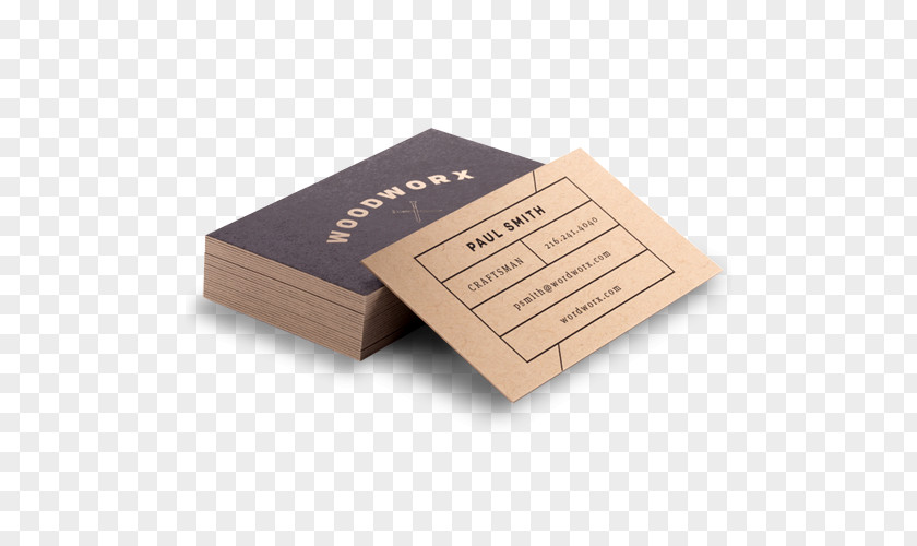 Personalized Fashion Business Cards Kraft Paper Printing Cimpress PNG